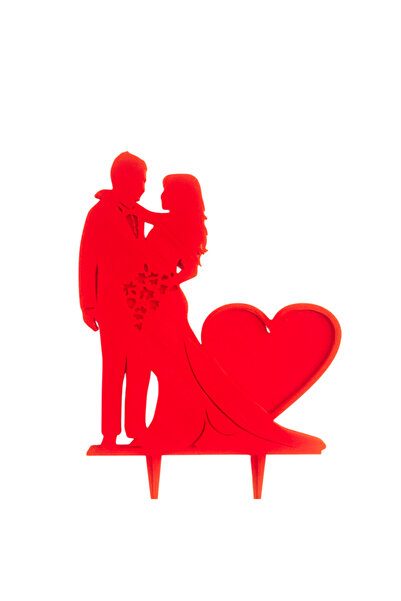 OEM Decoratiune topper tort, "MIRE SI MIREASA" perfect wedding, 17,8 x 12 cm ...