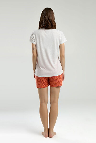 Pierre Cardin 8992 Women's White Shorts Pajama Suit