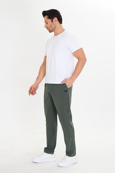 Marco Ferry Ανδρικό StretchFit εύκαμπτο παντελόνι φούτερ Khaki 2661-H