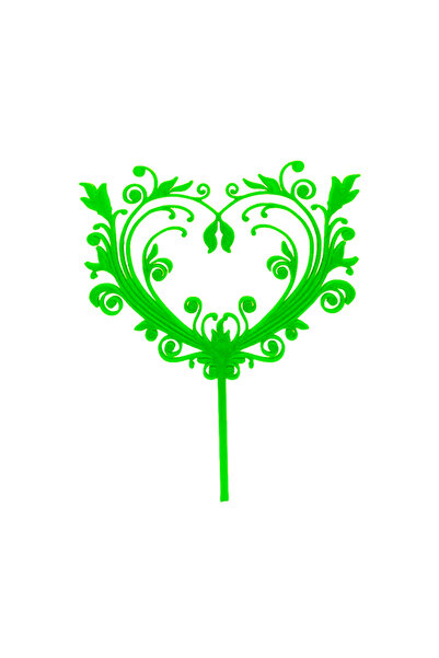 OEM Decoratiune topper tort, "Inima", pentru tortul de nunta, aniversarea iub...