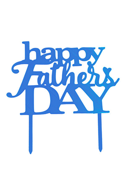 OEM Decoratiune topper tort "Happy fathers day", ziua tatalui, 18.5 x 19 cm A...