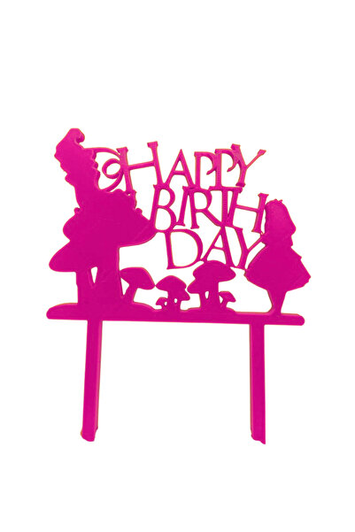 OEM Decoratiune topper, "Happy birthday", pentru iubitorii de ciuperci 16 x 1...