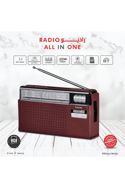 DLC Classic Radio Design with Bluetooth & USB