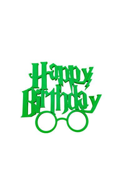 OEM Decoratiune topper tort "HARRY POTTER", verde 13.5 x 15 cm