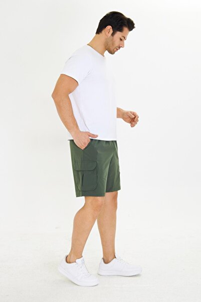 Marco Ferry Erkek StretchFit Kargo Cepli Esnek Şort Haki 6040-H