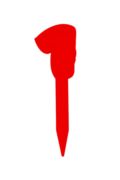 OEM Topper tort, "1", zi de nastere, aniversare,150 X 47 mm rosu