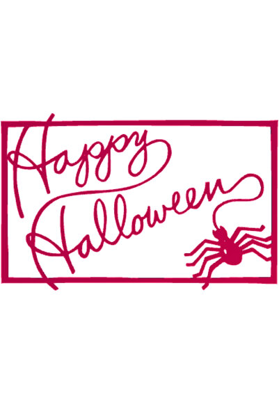 OEM Decoratiune "HAPPY HALOWEEN" spider sign, intalnirea paianjenilor 22 x 14...