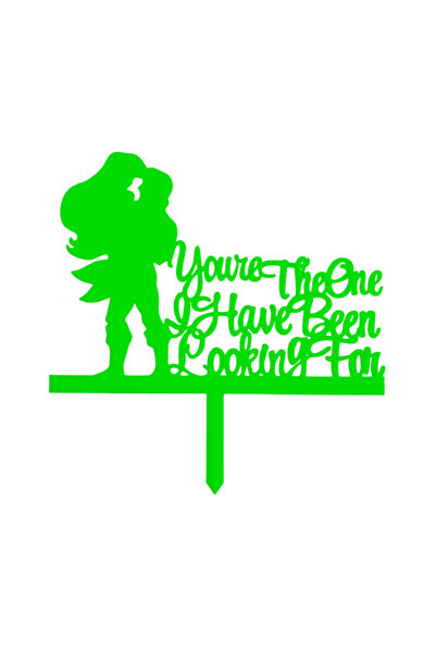 OEM Topper tort, "YOU'RE THE ONE I HAVE BEEN LOOKING FOR", nunta, logodna 15 ...