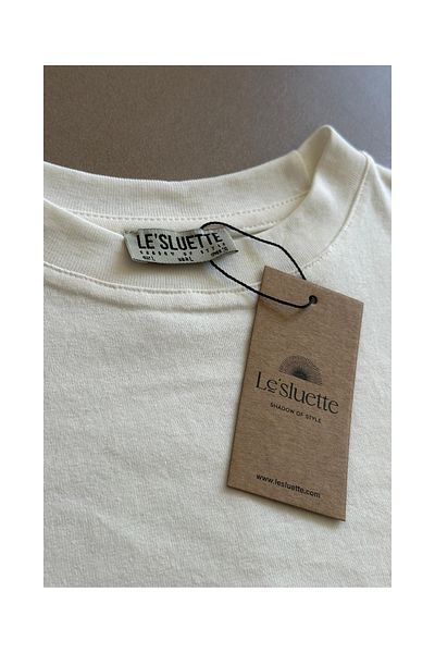 lesluette 100% Cotton Teddy Bear Printed Oversize T-Shirt