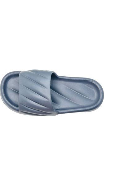TECOS Men's Beach or Pool Slippers, ®, Grey, Size 40-41, 25.5 Centimeters