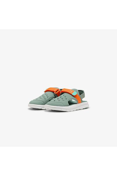 Puma Evolve Ac Ps Kids Green Sandals