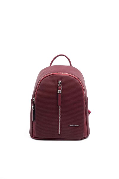 Silver Polo Geantă de damă Matte Claret Red