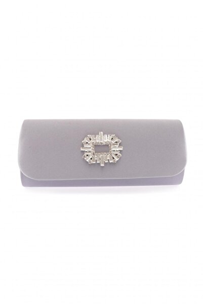 DGN Platinum Satin Women's Evening Dress Clutch Bag