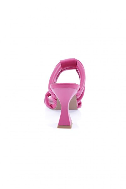 DGN 5045-23y Papuci cu toc tip calice pentru femei, fucsia