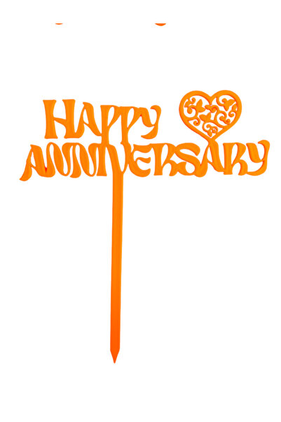 OEM Topper tort, "HAPPY ANNIVERSARY", zi de nastere, aniversare 15, 5 x 13, 8...