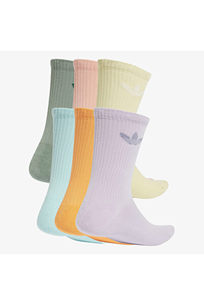 adidas Trefoil Crew 6'lı Unisex Renkli Çorap