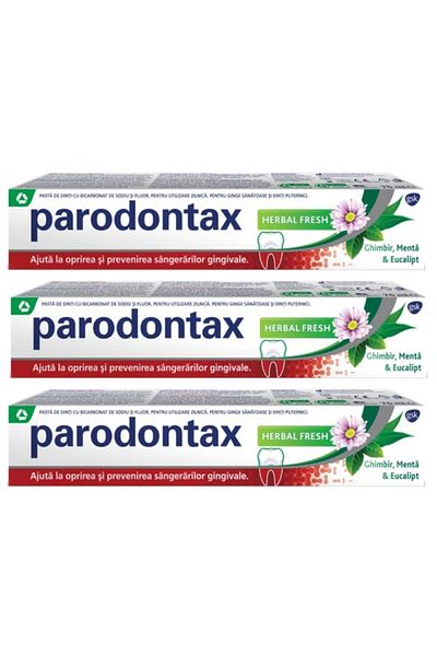 Parodontax Protection Fluor, toothpaste, 3 x 75 ml