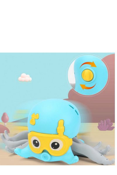 OEM Moving octopus, bath toy, blue