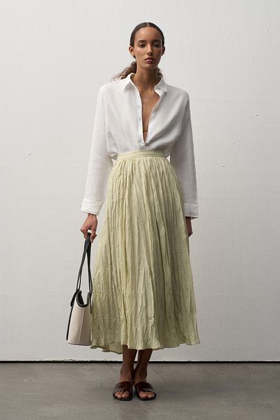 Mathilda By Çiğdem Bilici Women's White Linen Oversize Shirt
