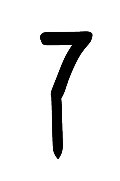 OEM Topper tort, "7", happy anniversary,150 X 64 mm negru