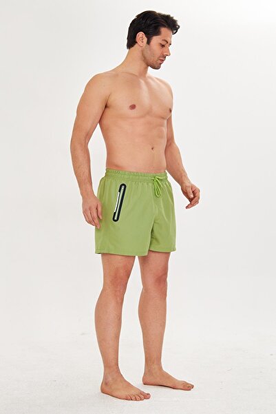 TRENDHİLL Erkek Deniz Şort Mayo Yeşil 2607-Y