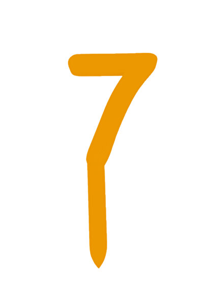 OEM Topper tort, "7", happy anniversary,150 X 64 mm auriu