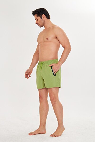 TRENDHİLL Erkek Deniz Şort Mayo Yeşil 2607-Y