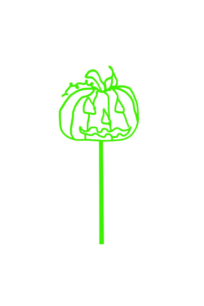 OEM Διακόσμηση "ΚΟΛΟΚΥΘΑ" θυμωμένη κολοκύθα, 18 x 8,3 εκ. πράσινο