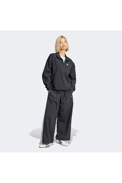adidas Originals Essentials Women's Black Tracksuit Top with Zipper Collar