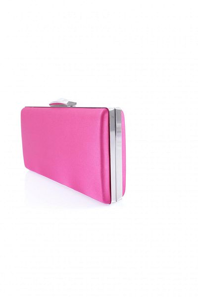 DGN Fuchsia Satin Women's Evening Dress Clutch Bag