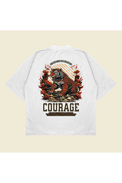 Tarzsokak Țesătură groasă, respirabilă, unisex, din bumbac, imprimată Tigerco...