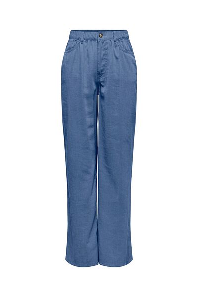 ONLY Pantaloni de damă Onlcharis Life Mw Pant Cc Wvn Blue 15337940