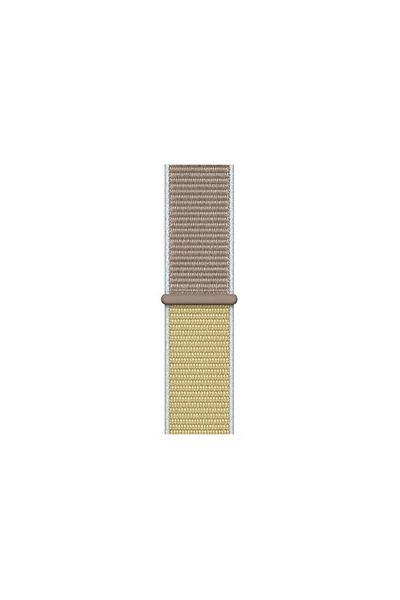 REDz Accessories Curea sport, compatibilă cu Apple Watch, textilă, galben-albastru - 38/40/41 mm