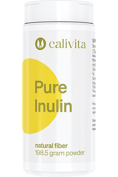 Calivita Pure Inulin food supplement Powder from Chicory for Irritable Bowel Syndrome (198.5 g) - Calivita