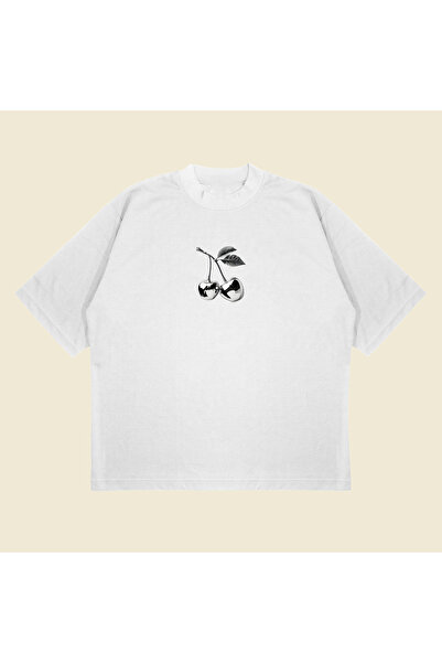 Tarzsokak Țesătură groasă, respirabilă, unisex, din bumbac, imprimat cu cireș...