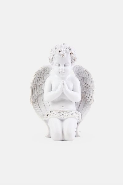 NANETTE LEPORE Decorative Polyresin Baby Angel Figurine, White