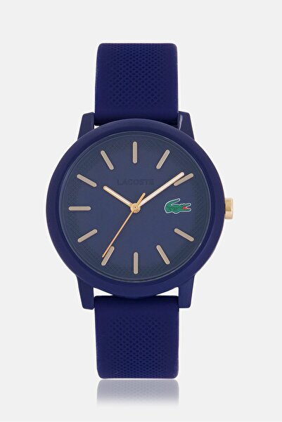 Lacoste Men 2011234 Rubber Strap Watch 35 Mm, Navy