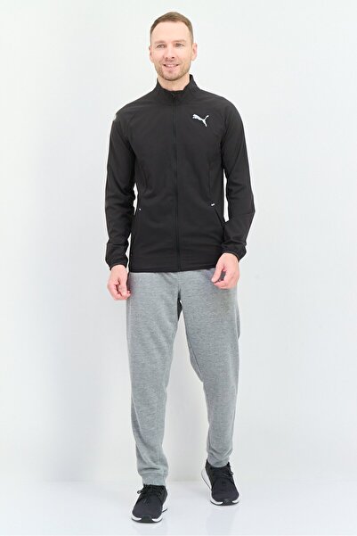 Puma Men Sportswear Fit Long Sleeve Running Jacket, Black