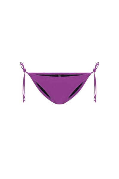 AQUAVİVA Women's Purple Stella Halterneck Drawstring Triangle Bikini Set