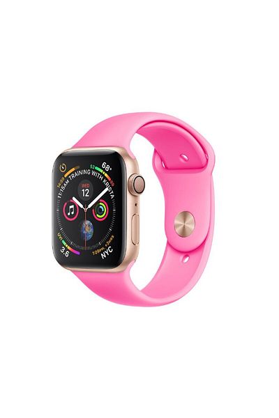 REDz Accessories Sport Band For Apple Watch, Silicone, Light Pink - 44/45/46/49 Mm, Large