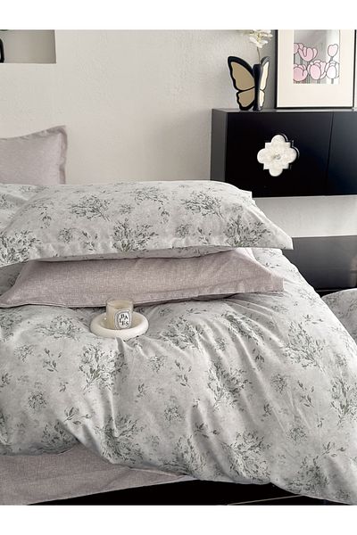 Donetella Printed Duvet Cover Set 6-Pcs – King Size 220x240 cm, Microfiber Fabric, No Filler Inside