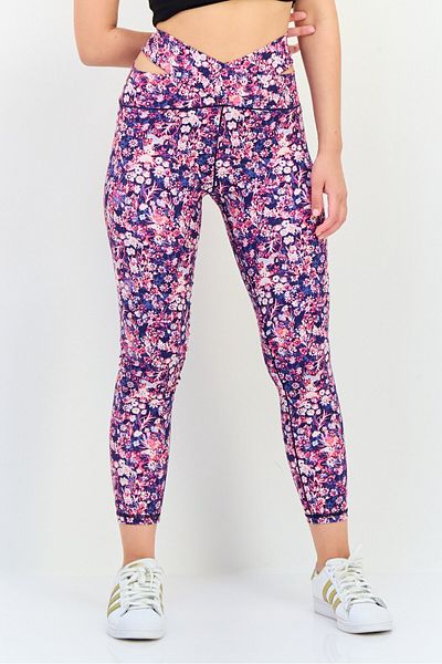 Offline by Aerie Women Floral Print Pull On Leggings, Multicolor