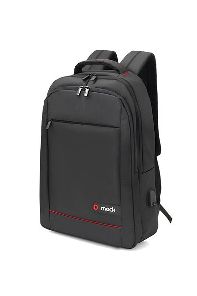 Asay Bilişim Mack Mcc-006 15.6" Office Notebook Backpack with USB Port Black