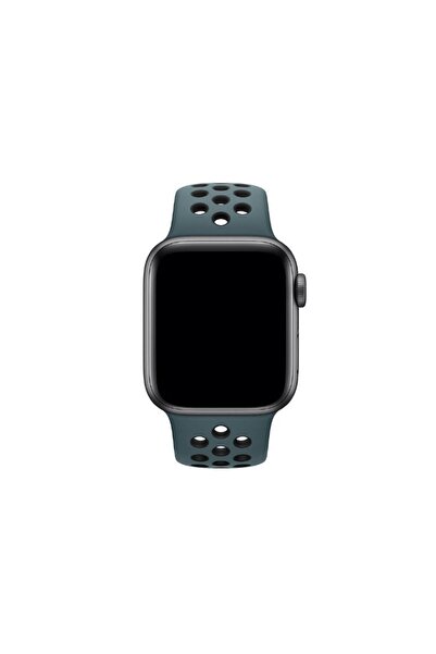 REDz Accessories Curea sport perforată pentru Apple Watch, silicon, turcoaz-negru - 38/40/41 mm, medie