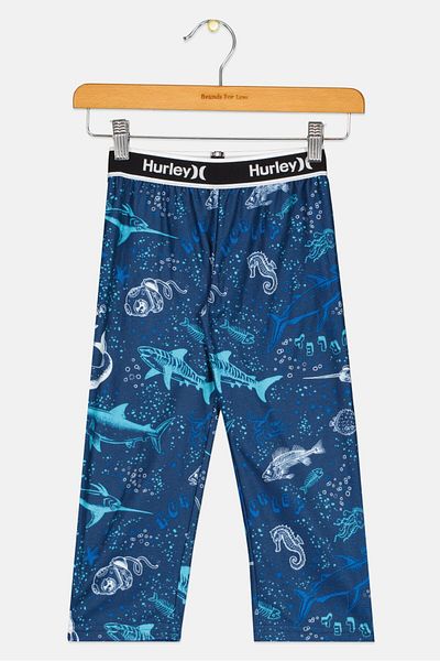 Hurley Toddlers Boy Allover Print Pull On Pajama Pants, Multicolor