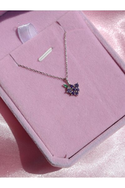 Reorah Collection Minimal Üzüm Kolye 925 Gümüş