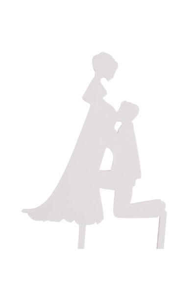 OEM Decoratiune topper tort, "MIRE SI MIREASA" bucurie in asteptare, 17 x 11,...