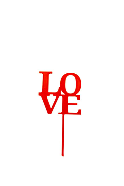 OEM Decoratiune topper, "Love", luna iubirii, aniversare, indragostiti, 15,5 ...
