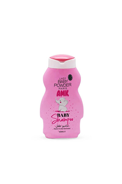 BABY POWDER AMK ليدي بيبي باودر شامبو للأطفال بفيتامين هـ وخلاصة الصبار - 500 مل