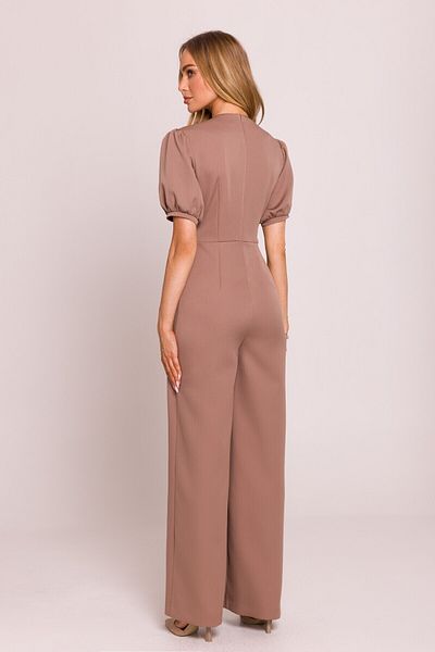 Made of Emotion Jumpsuit with deep neckline and wide legs